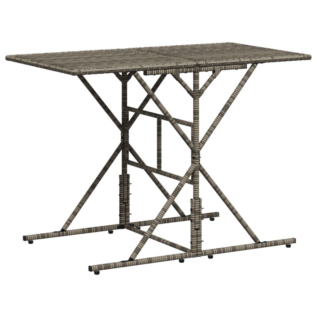 Ensemble à manger de jardin et coussins 7 pcs gris rotin - XIOS