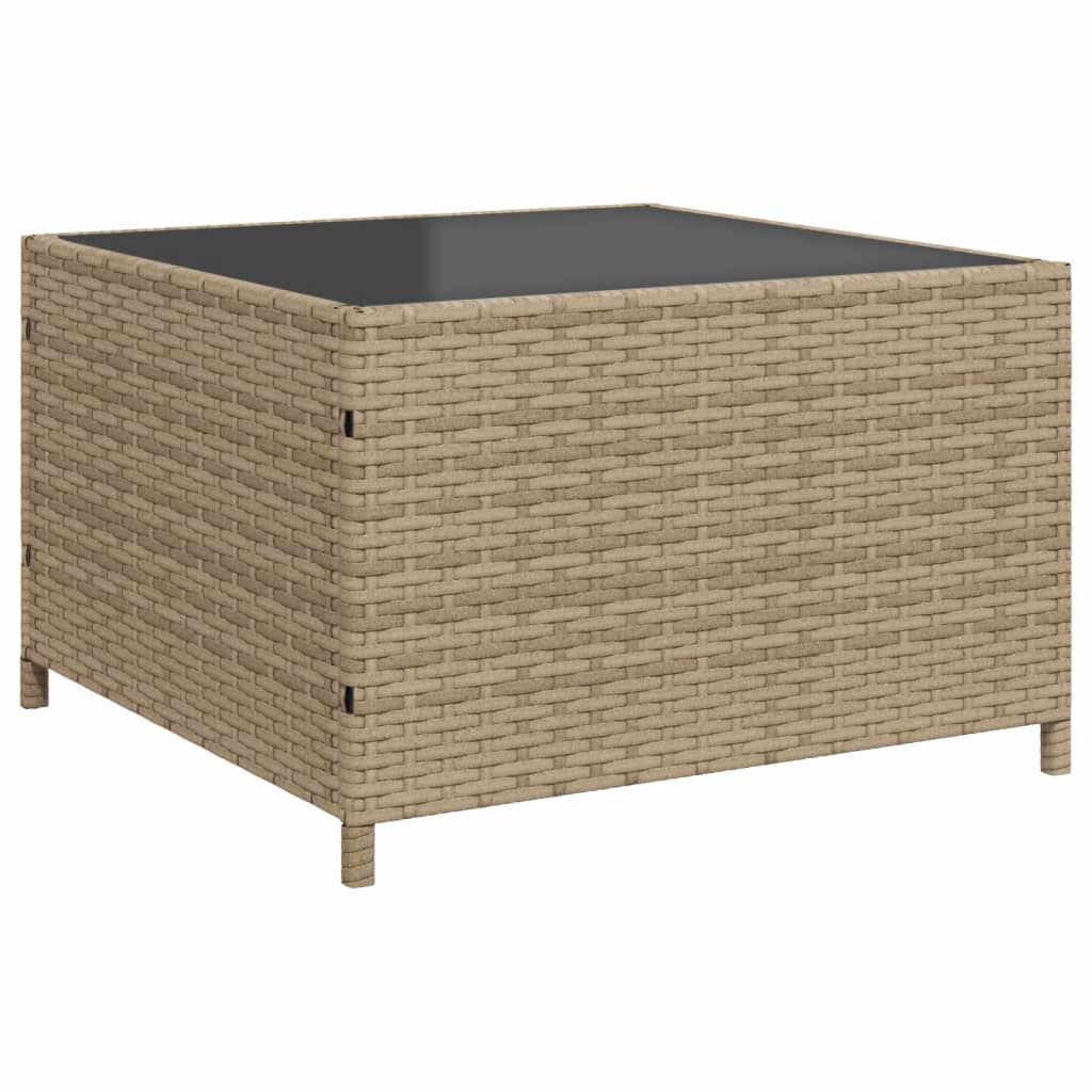 Canapé de jardin avec table et coussins en forme de L beige - XIOS