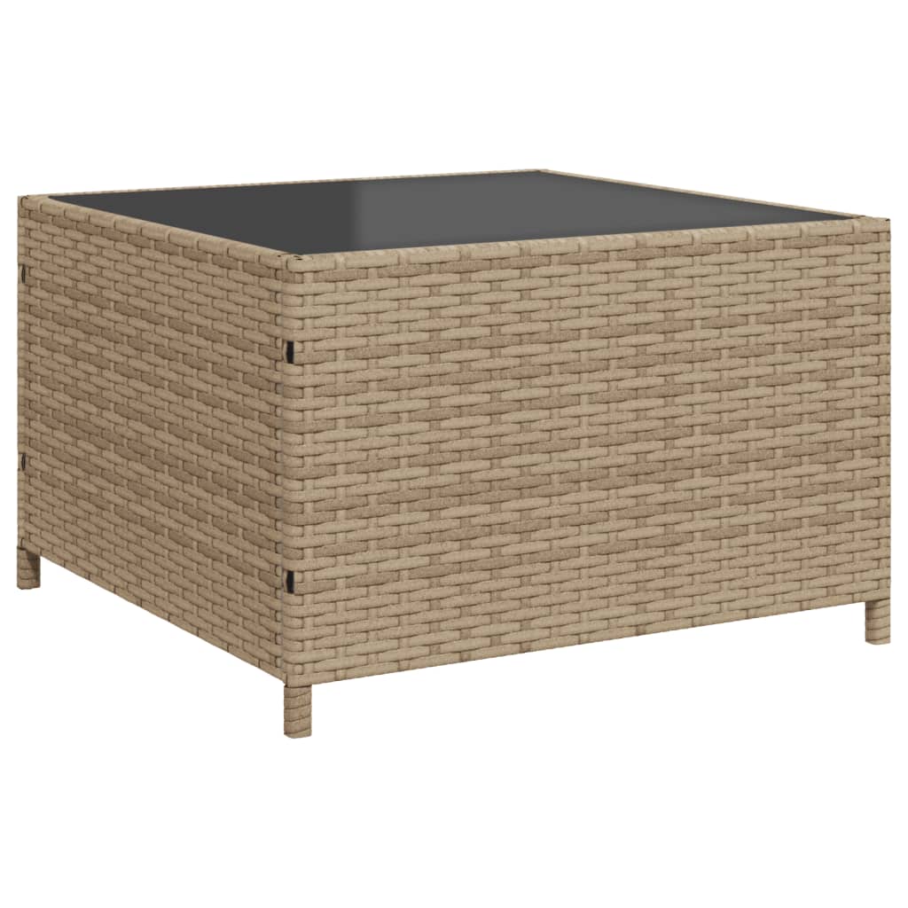Canapé de jardin avec table et coussins en forme de L beige Salons de jardin vidaXL