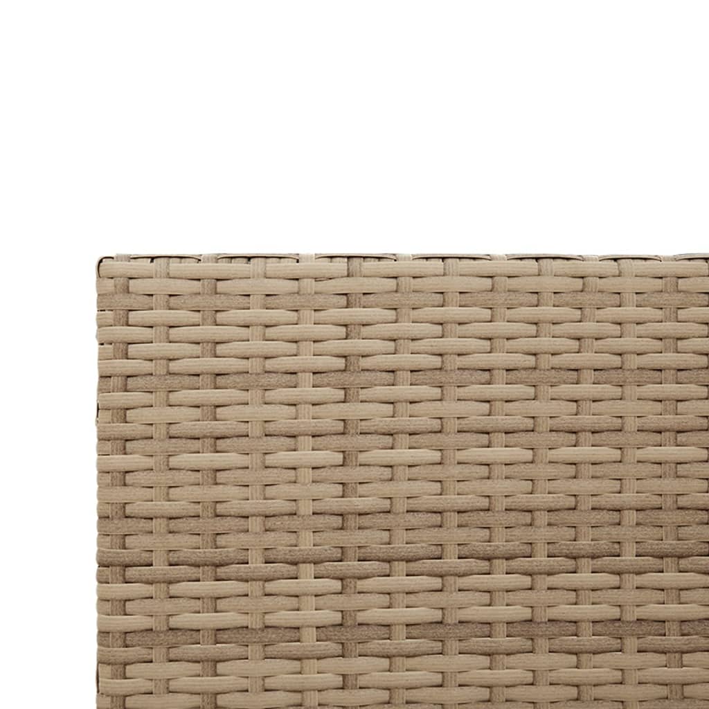 Canapé de jardin avec table et coussins en forme de L beige Salons de jardin vidaXL