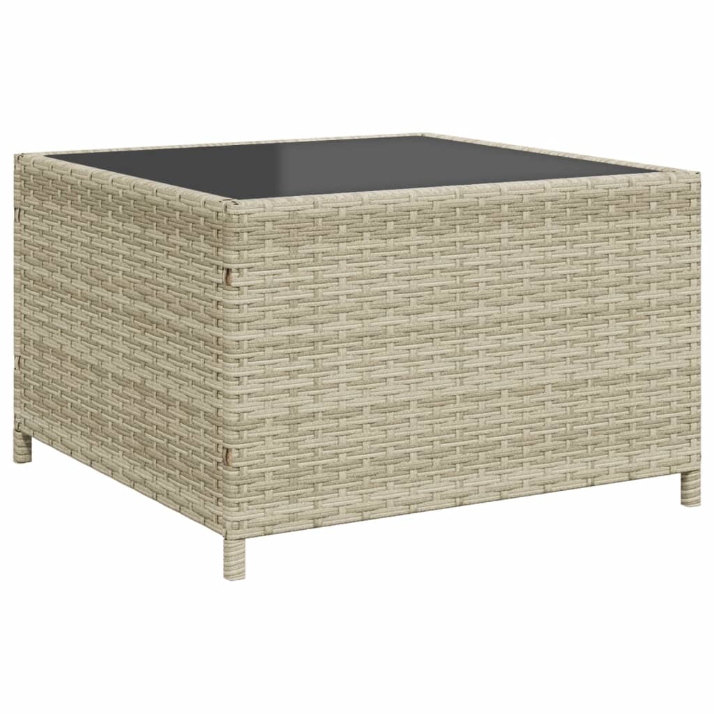 Canapé de jardin et table et coussins en forme de L gris clair Salons de jardin vidaXL