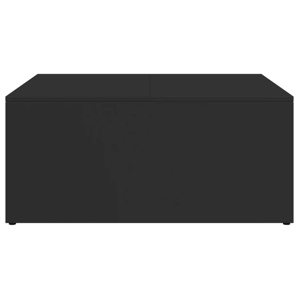 Tables basses gigognes 2 pcs noir bois d'ingénierie et métal - XIOS