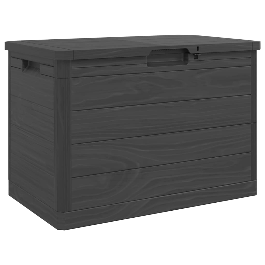 Boîte à coussins d'extérieur anthracite 77,5x44,5x53 cm PP Coffres de jardin vidaXL