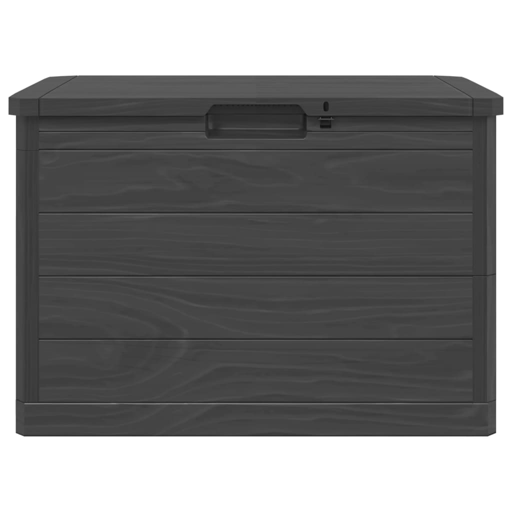 Boîte à coussins d'extérieur anthracite 77,5x44,5x53 cm PP Coffres de jardin vidaXL