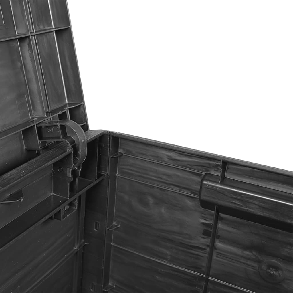 Boîte à coussins d'extérieur anthracite 77,5x44,5x53 cm PP Coffres de jardin vidaXL