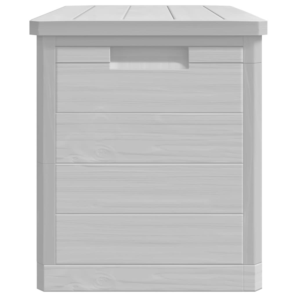 Boîte à coussins d'extérieur gris 77,5x44,5x53 cm polypropylène Coffres de jardin vidaXL