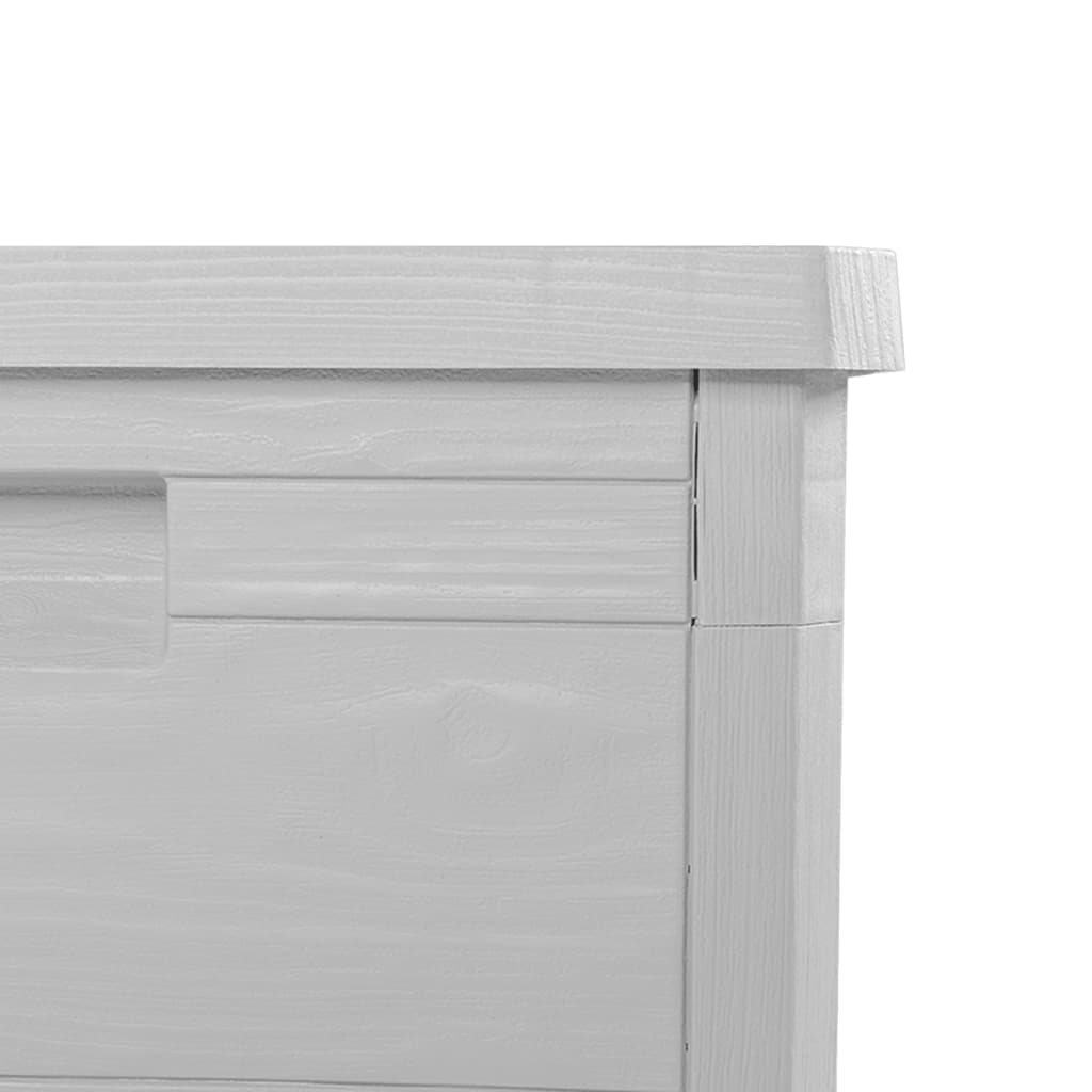 Boîte à coussins d'extérieur gris 77,5x44,5x53 cm polypropylène Coffres de jardin vidaXL