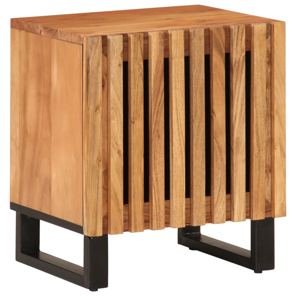 Table de chevet 40x34x46 cm bois d'acacia massif - XIOS