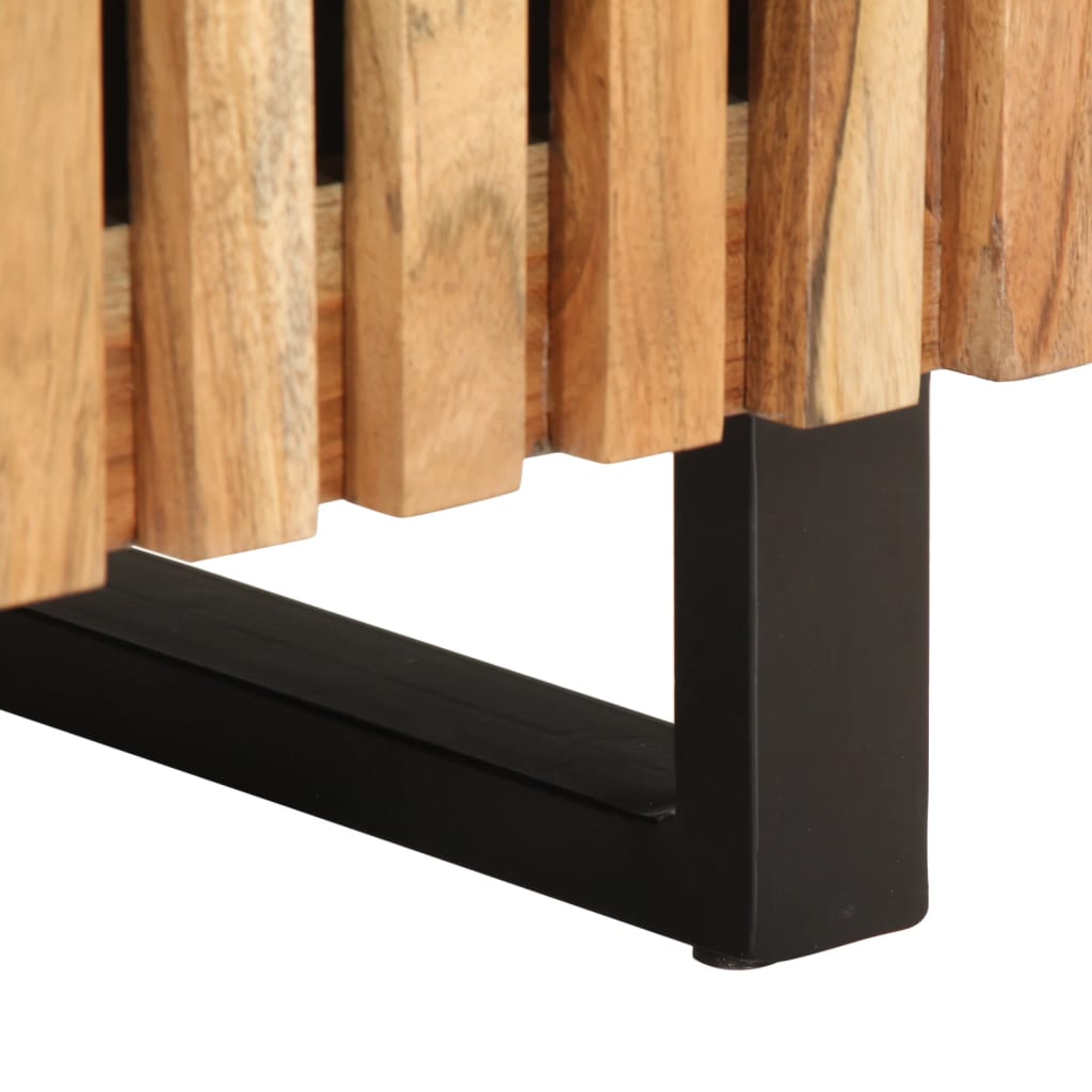 Table de chevet 40x34x46 cm bois d'acacia massif - XIOS