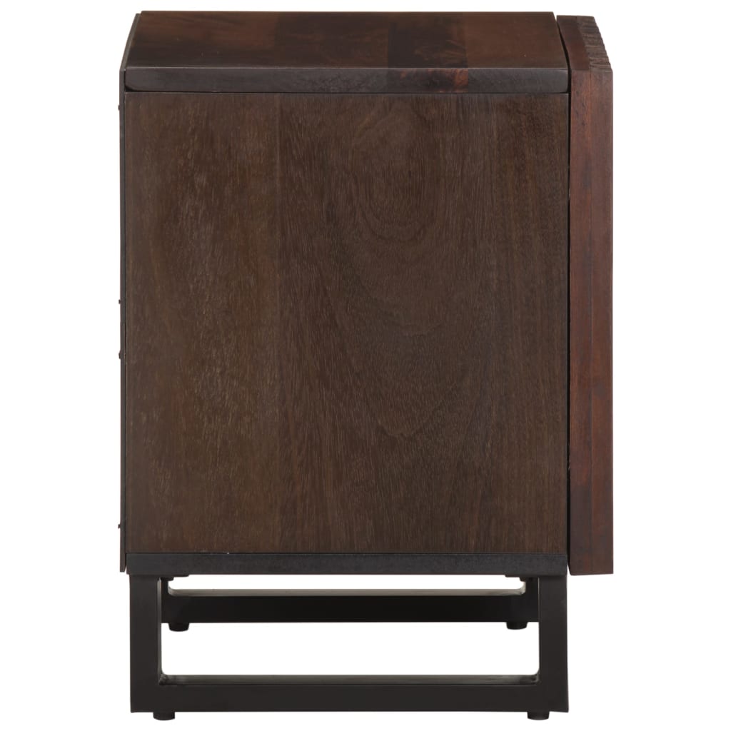 Tables de chevet 2 pcs 40x34x46 cm bois de manguier massif - XIOS