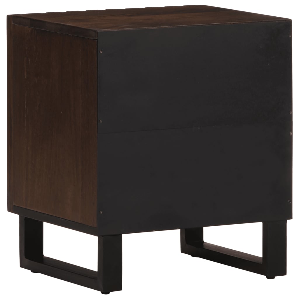 Tables de chevet 2 pcs 40x34x46 cm bois de manguier massif - XIOS