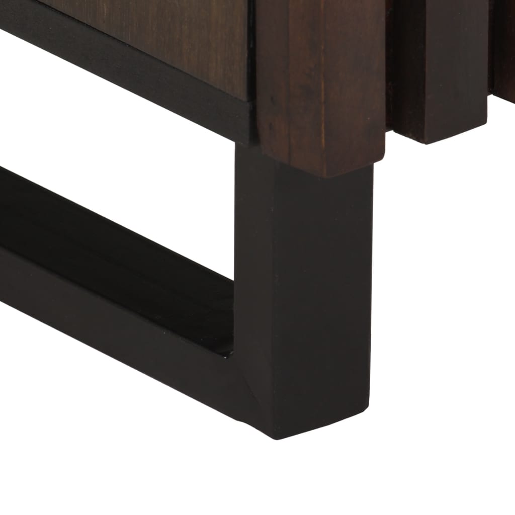 Tables de chevet 2 pcs 40x34x46 cm bois de manguier massif - XIOS