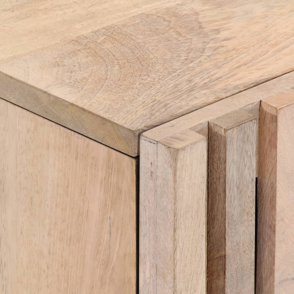 Tables de chevet 2 pcs 40x34x46 cm bois manguier massif blanchi - XIOS