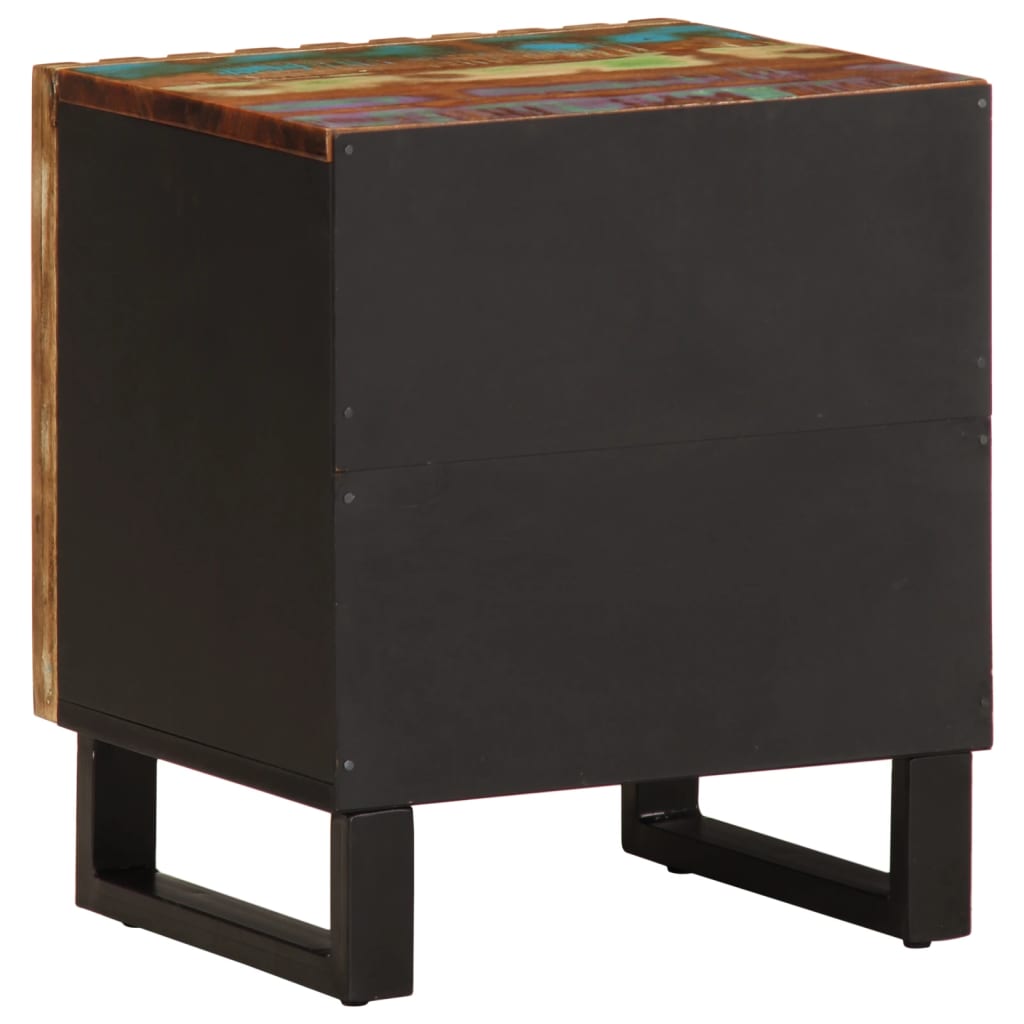 Tables de chevet 2 pcs 40x34x46 cm bois massif de récupération - XIOS