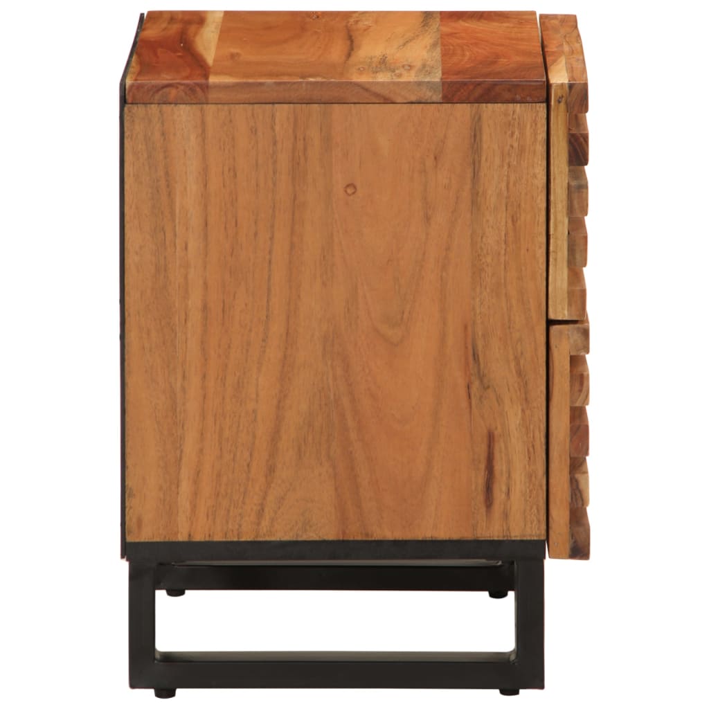 Tables de chevet 2 pcs 40x34x46 cm bois d'acacia massif - XIOS