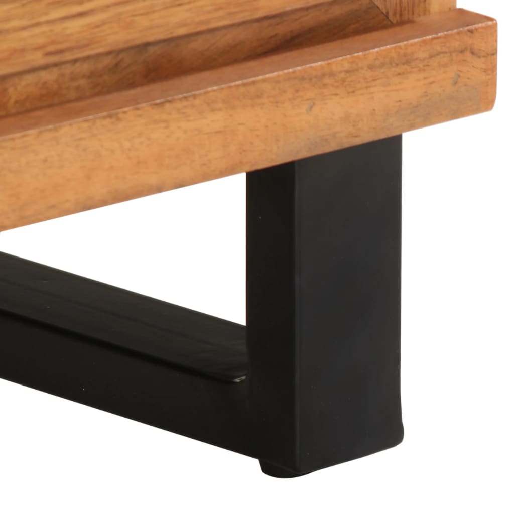 Tables de chevet 2 pcs 40x34x46 cm bois d'acacia massif - XIOS