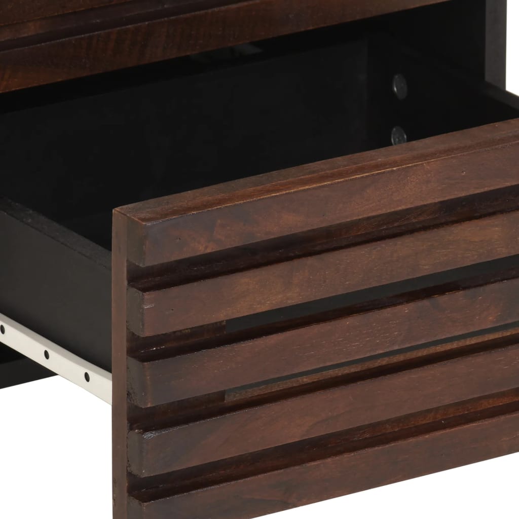 Table de chevet 40x34x46 cm bois de manguier massif - XIOS