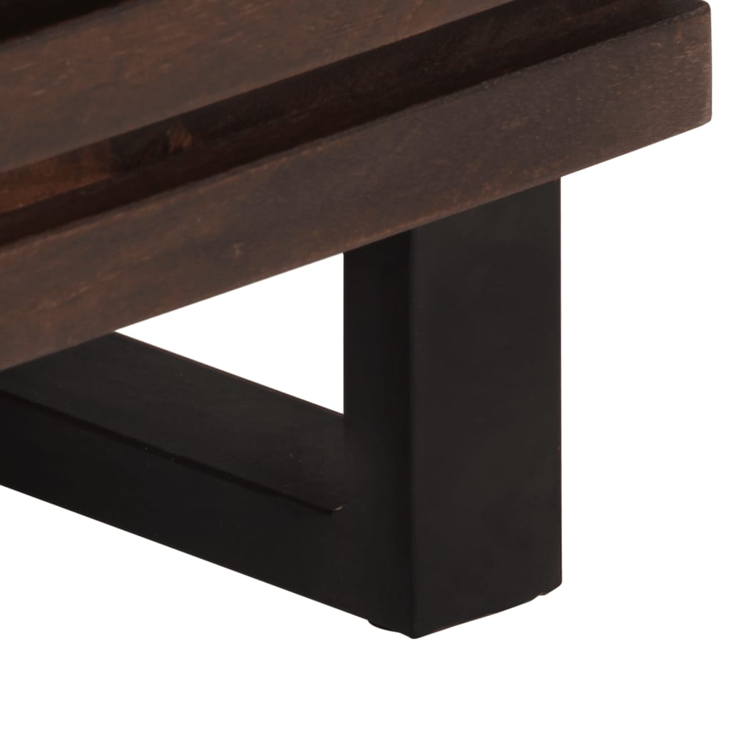 Table de chevet 40x34x46 cm bois de manguier massif - XIOS