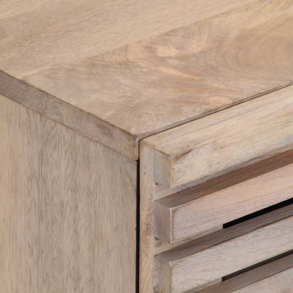 Tables de chevet 2 pcs 40x34x46 cm bois manguier massif blanchi - XIOS