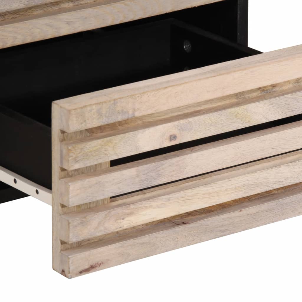 Tables de chevet 2 pcs 40x34x46 cm bois manguier massif blanchi - XIOS