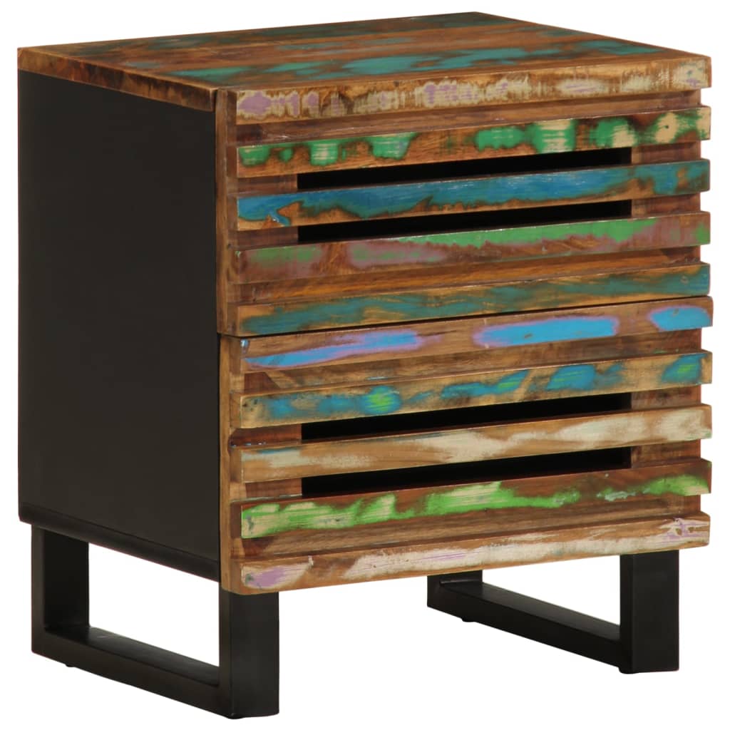 Tables de chevet 2 pcs 40x34x46 cm bois massif de récupération - XIOS