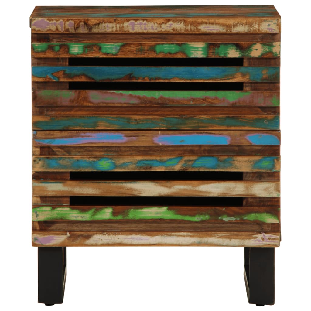 Tables de chevet 2 pcs 40x34x46 cm bois massif de récupération - XIOS
