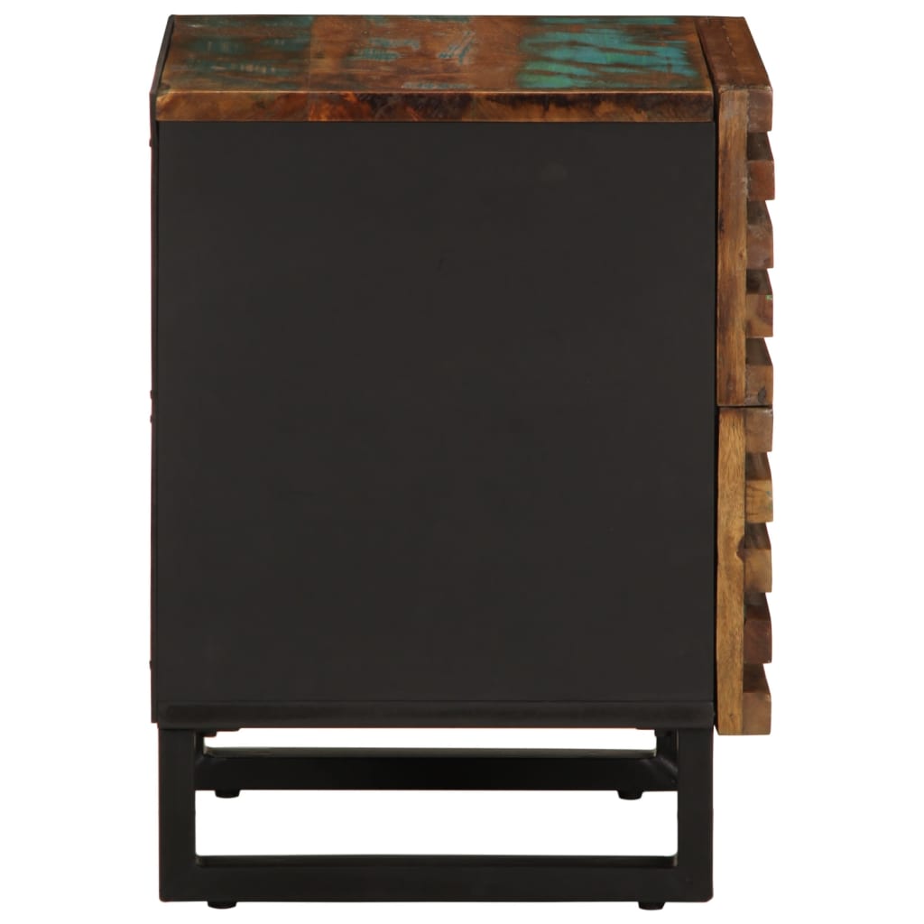 Tables de chevet 2 pcs 40x34x46 cm bois massif de récupération - XIOS