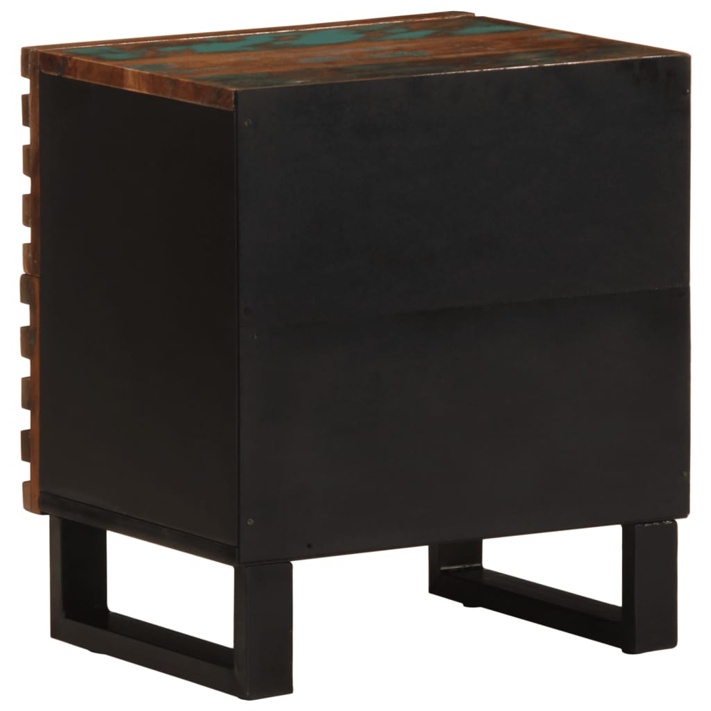 Tables de chevet 2 pcs 40x34x46 cm bois massif de récupération - XIOS