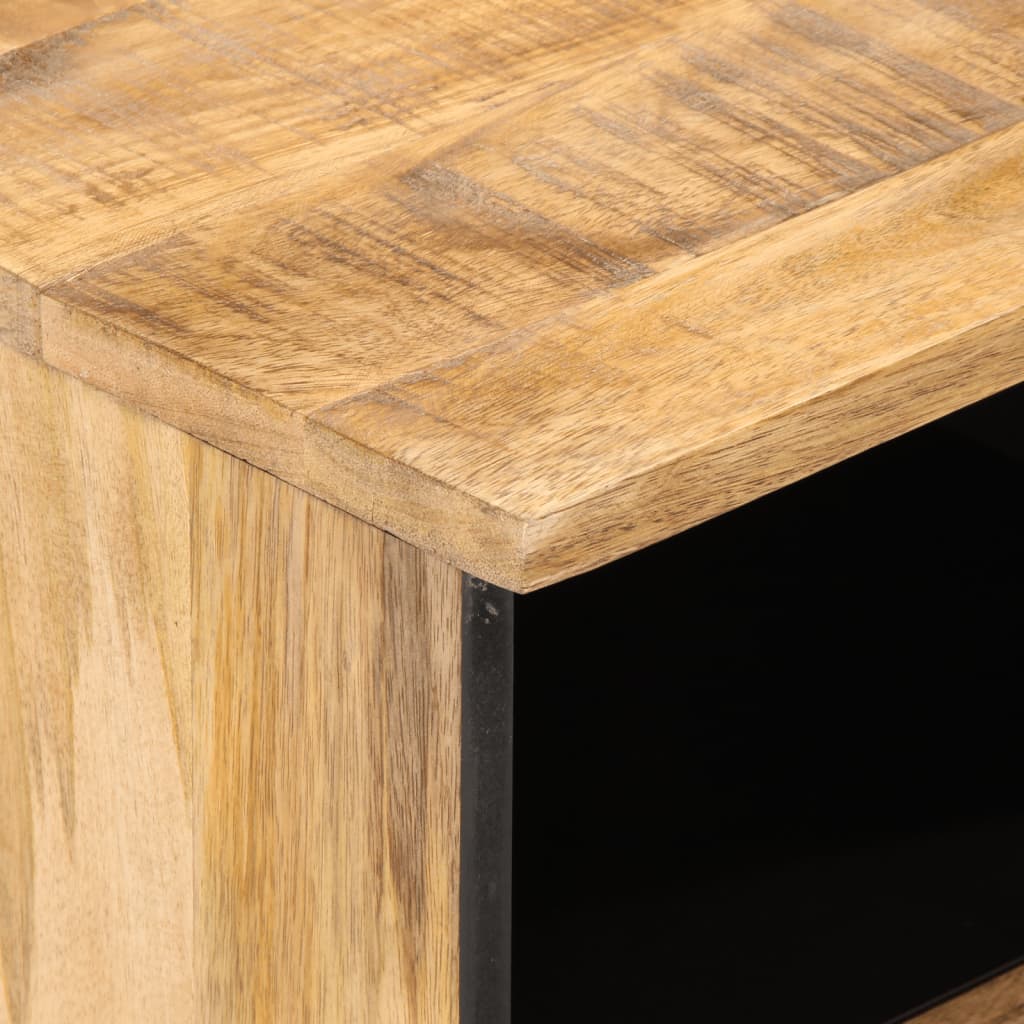 Meuble TV 70x34x46 cm bois massif de manguier brut - XIOS
