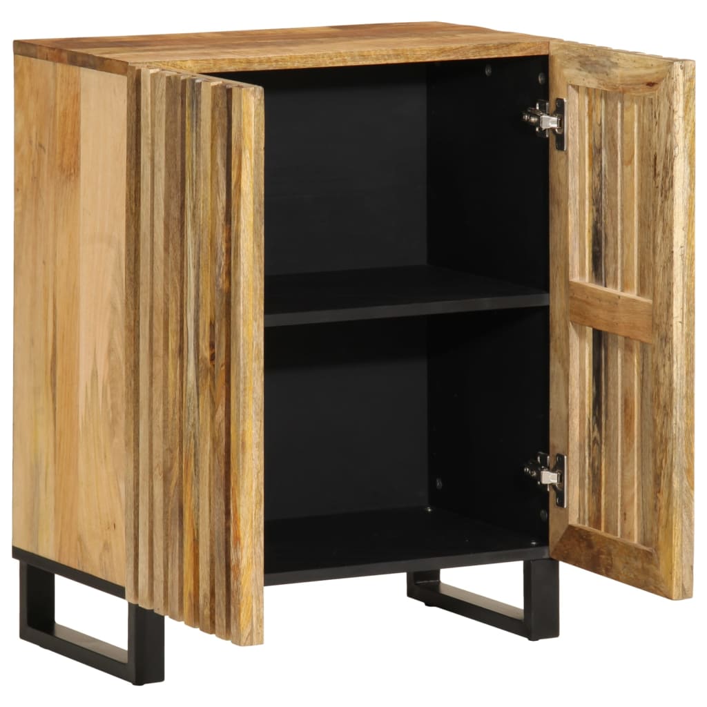 Buffet 60x34x75 cm bois de manguier massif brut - XIOS