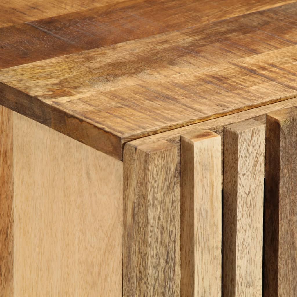 Buffet 60x34x75 cm bois de manguier massif brut - XIOS