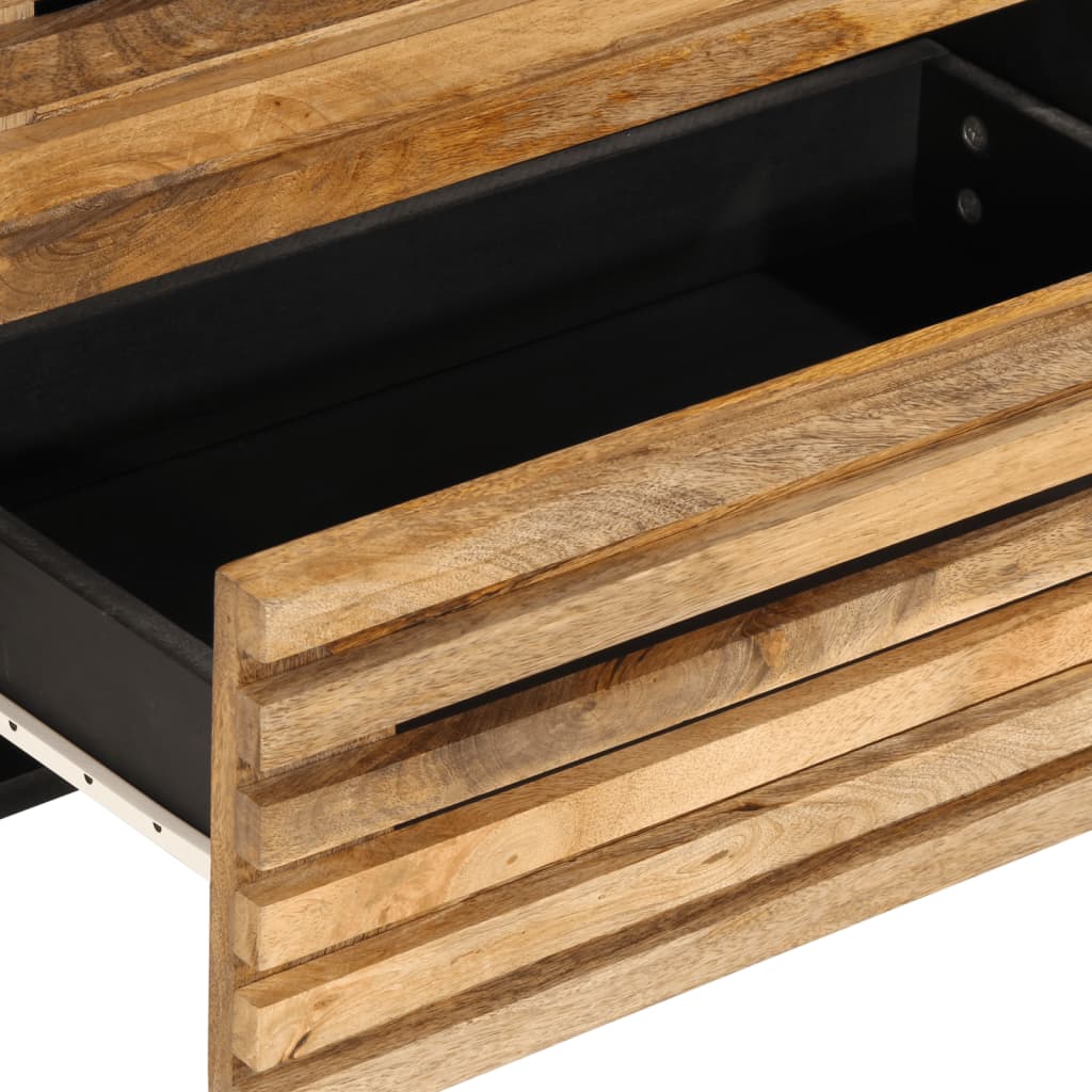 Buffet 60x34x75 cm bois de manguier massif brut - XIOS