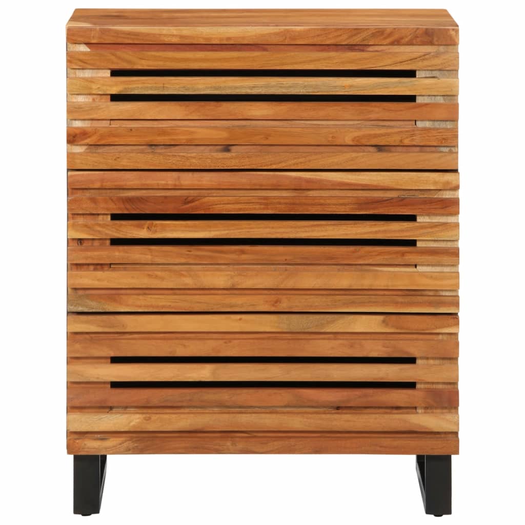 Buffet 60x34x75 cm bois d'acacia massif - XIOS