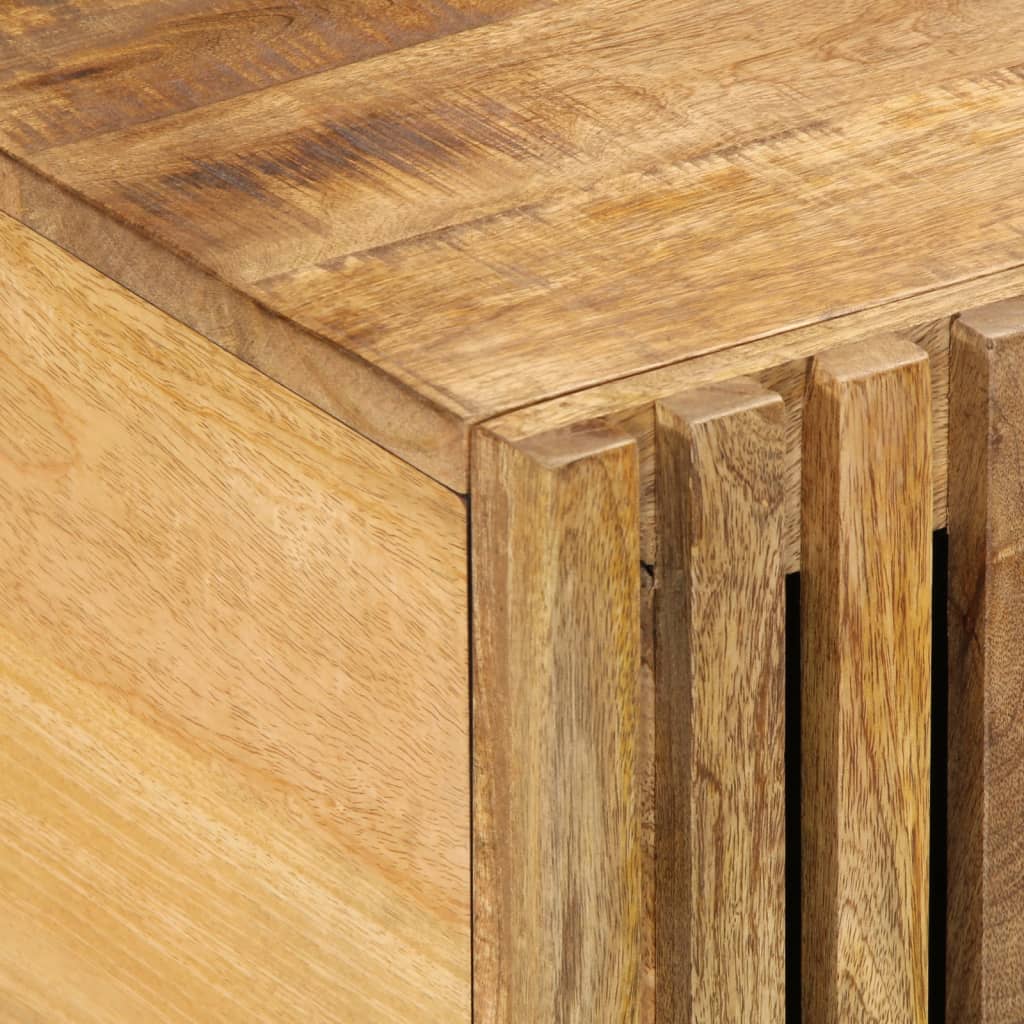 Table basse 80x51x40 cm bois de manguier massif brut - XIOS