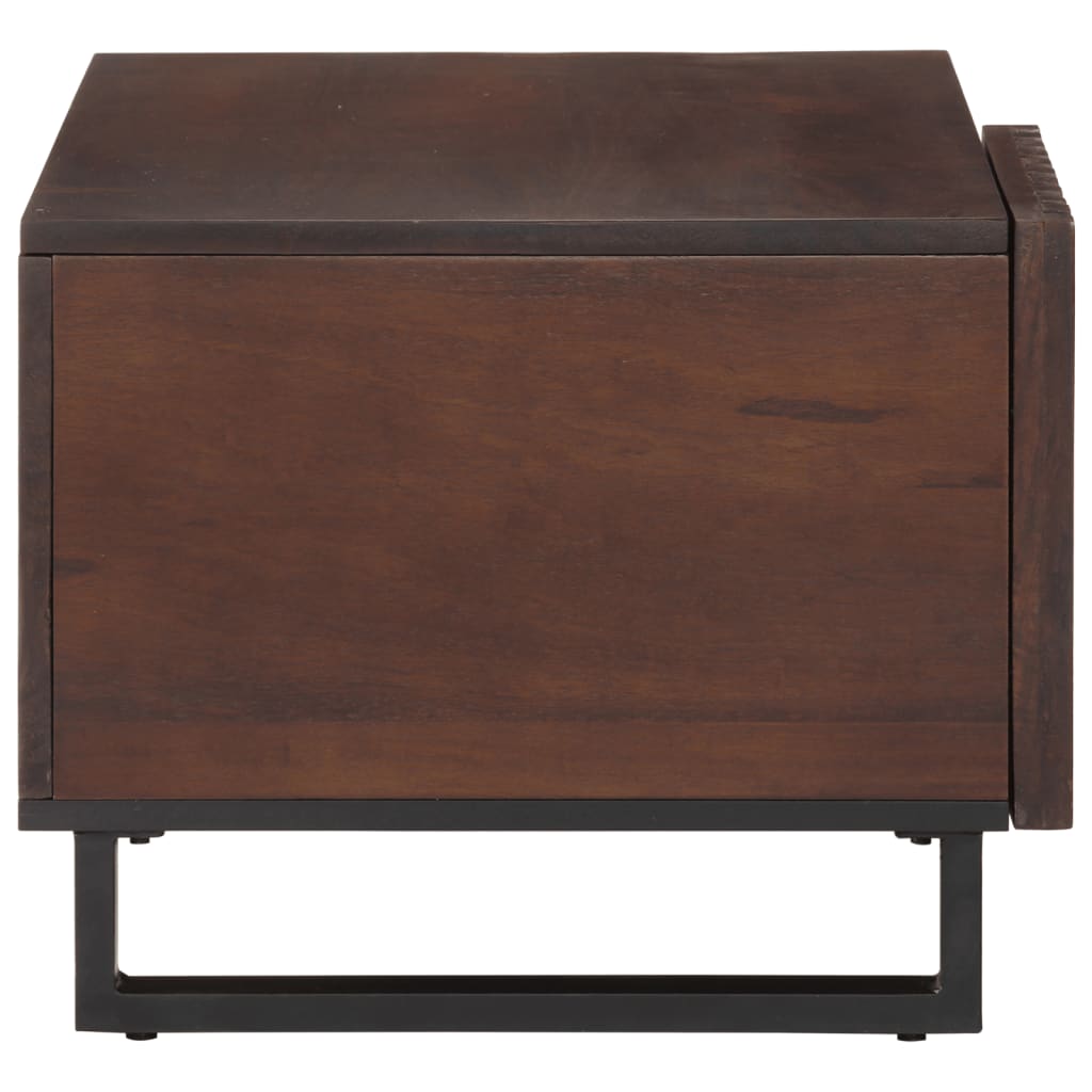 Table basse marron 80x51x40 cm bois de massif manguier - XIOS
