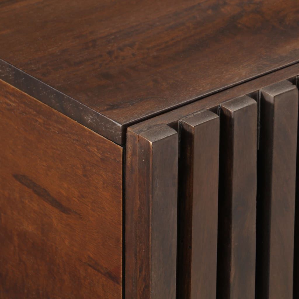 Table basse marron 80x51x40 cm bois de massif manguier - XIOS