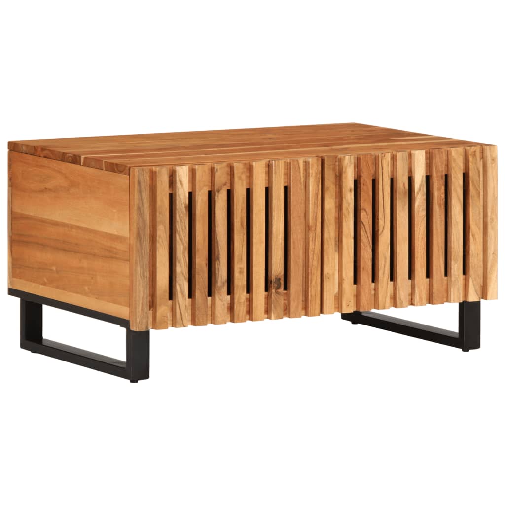 Table basse 80x51x40 cm bois massif d'acacia - XIOS