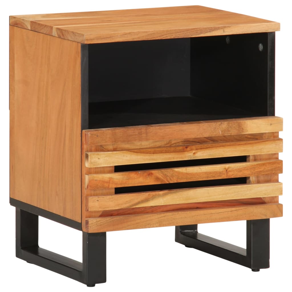 Table de chevet 40x34x46 cm bois d'acacia massif - XIOS
