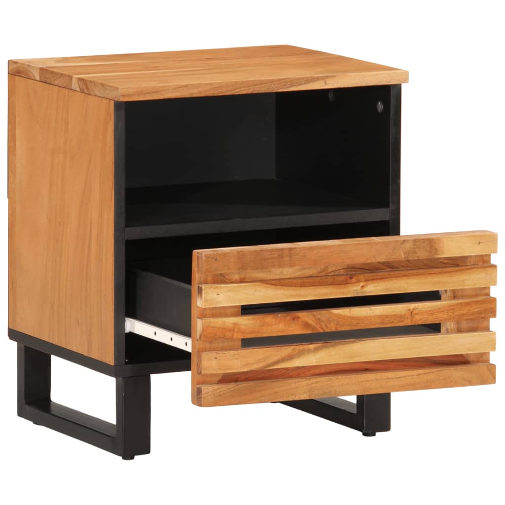 Table de chevet 40x34x46 cm bois d'acacia massif - XIOS