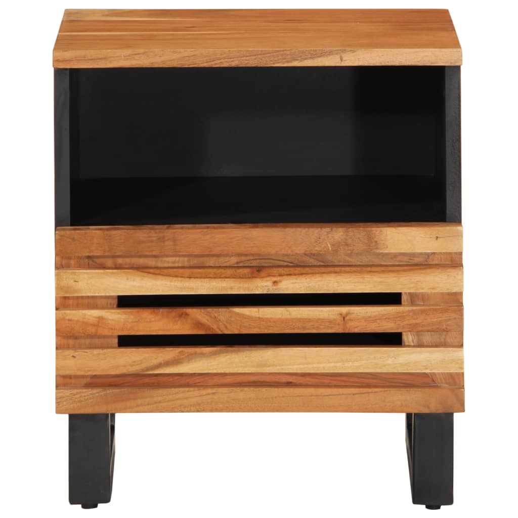 Table de chevet 40x34x46 cm bois d'acacia massif - XIOS