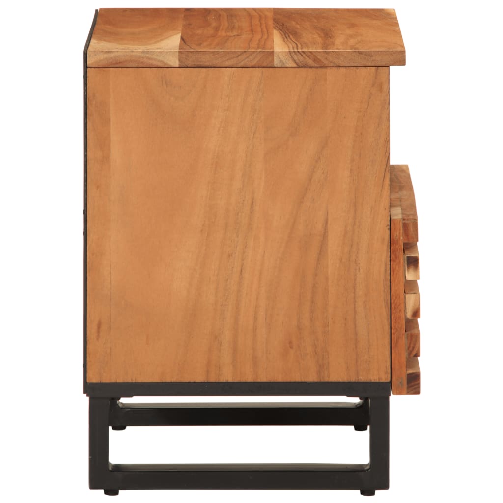 Table de chevet 40x34x46 cm bois d'acacia massif - XIOS