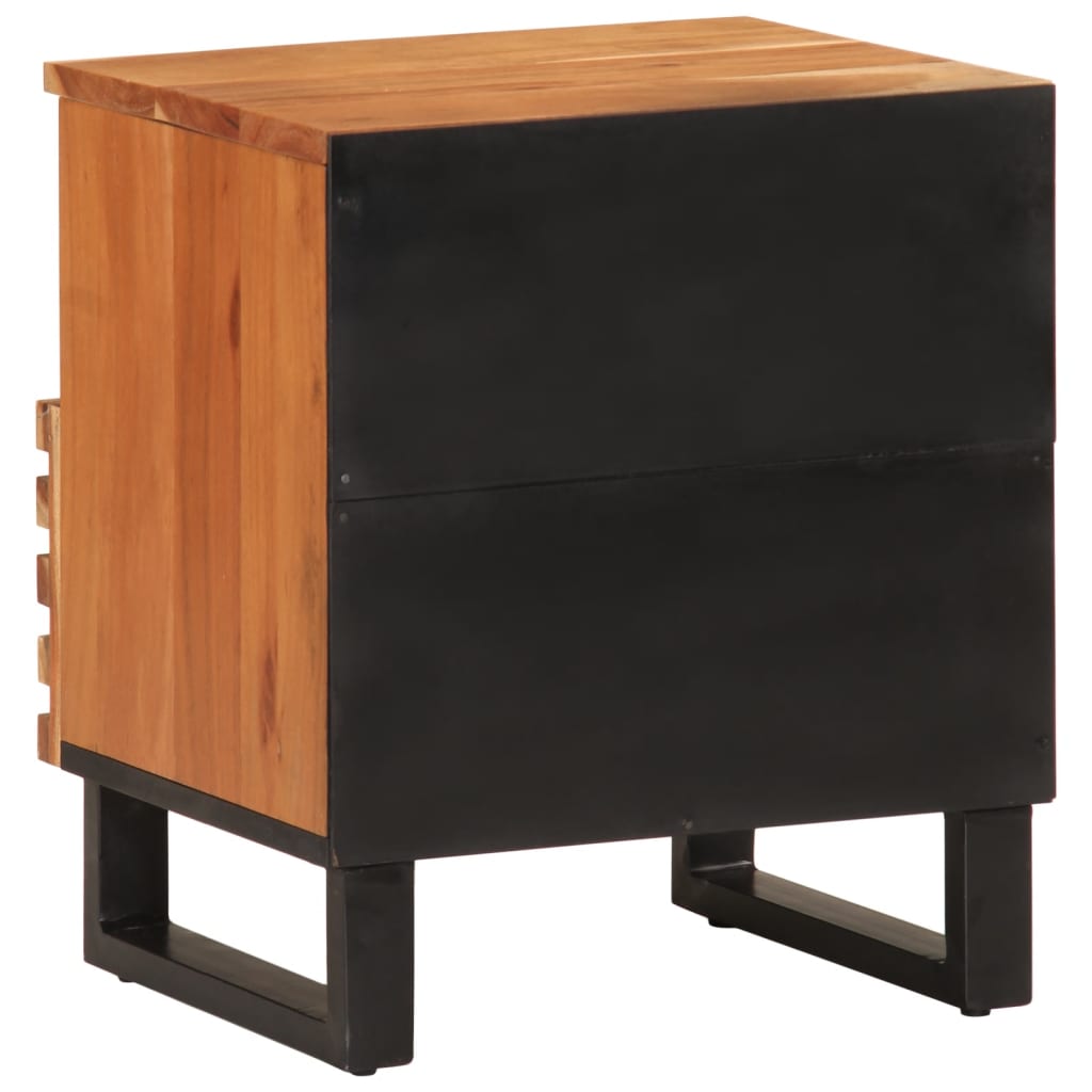 Table de chevet 40x34x46 cm bois d'acacia massif - XIOS