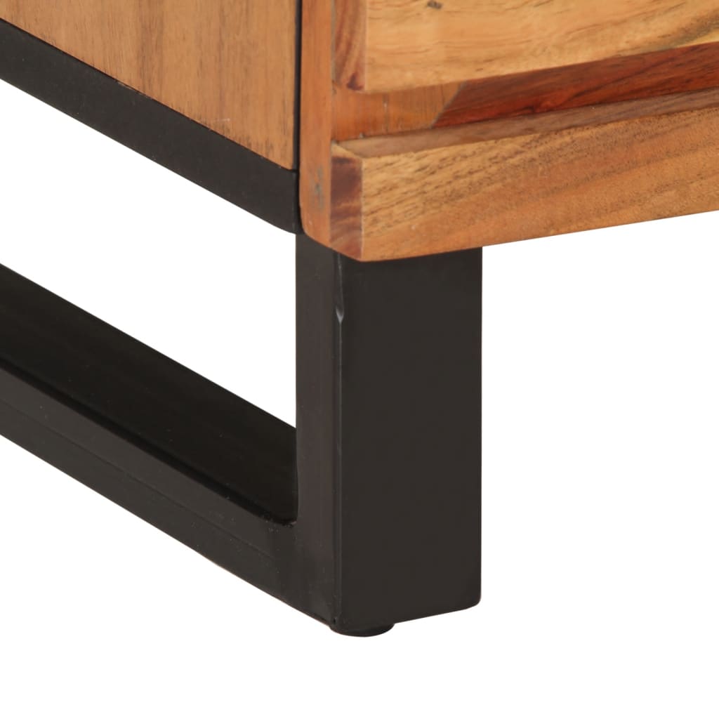 Table de chevet 40x34x46 cm bois d'acacia massif - XIOS