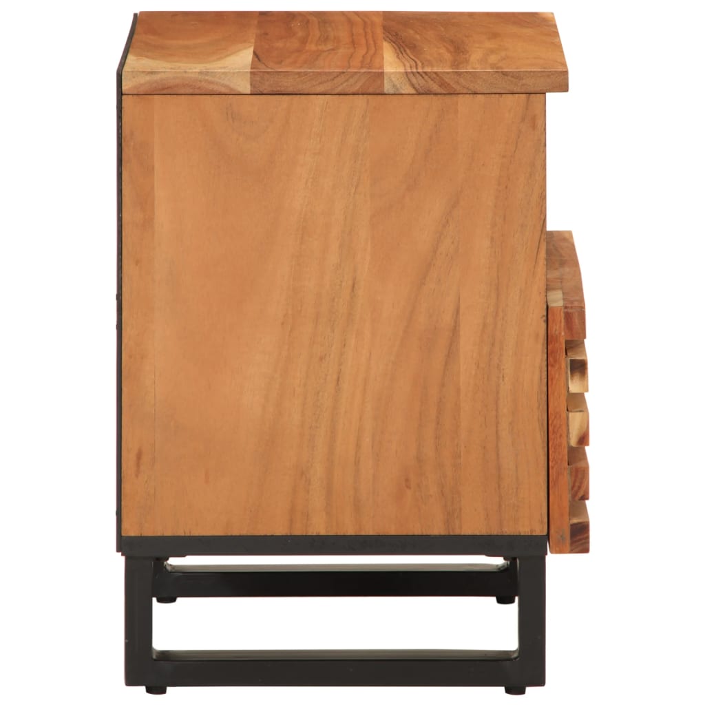 Tables de chevet 2 pcs 40x34x46 cm bois d'acacia massif - XIOS