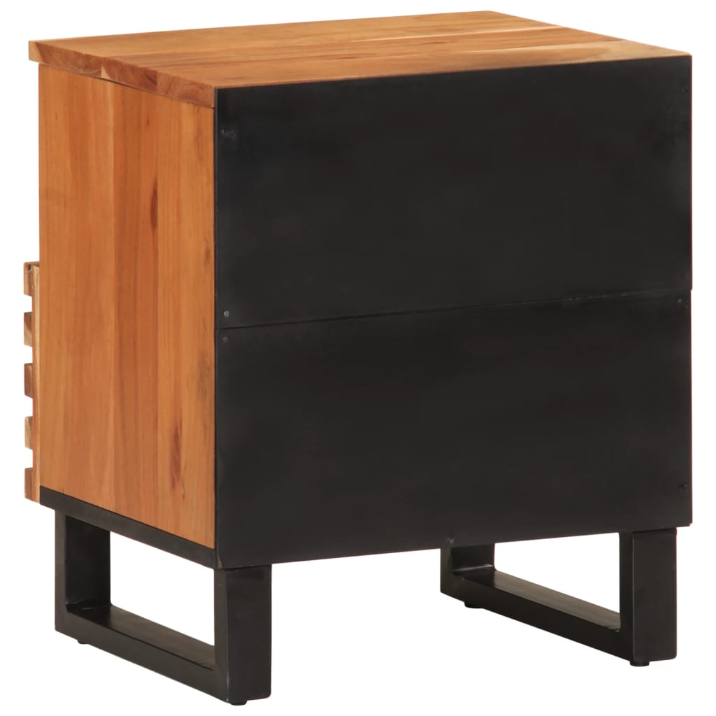 Tables de chevet 2 pcs 40x34x46 cm bois d'acacia massif - XIOS