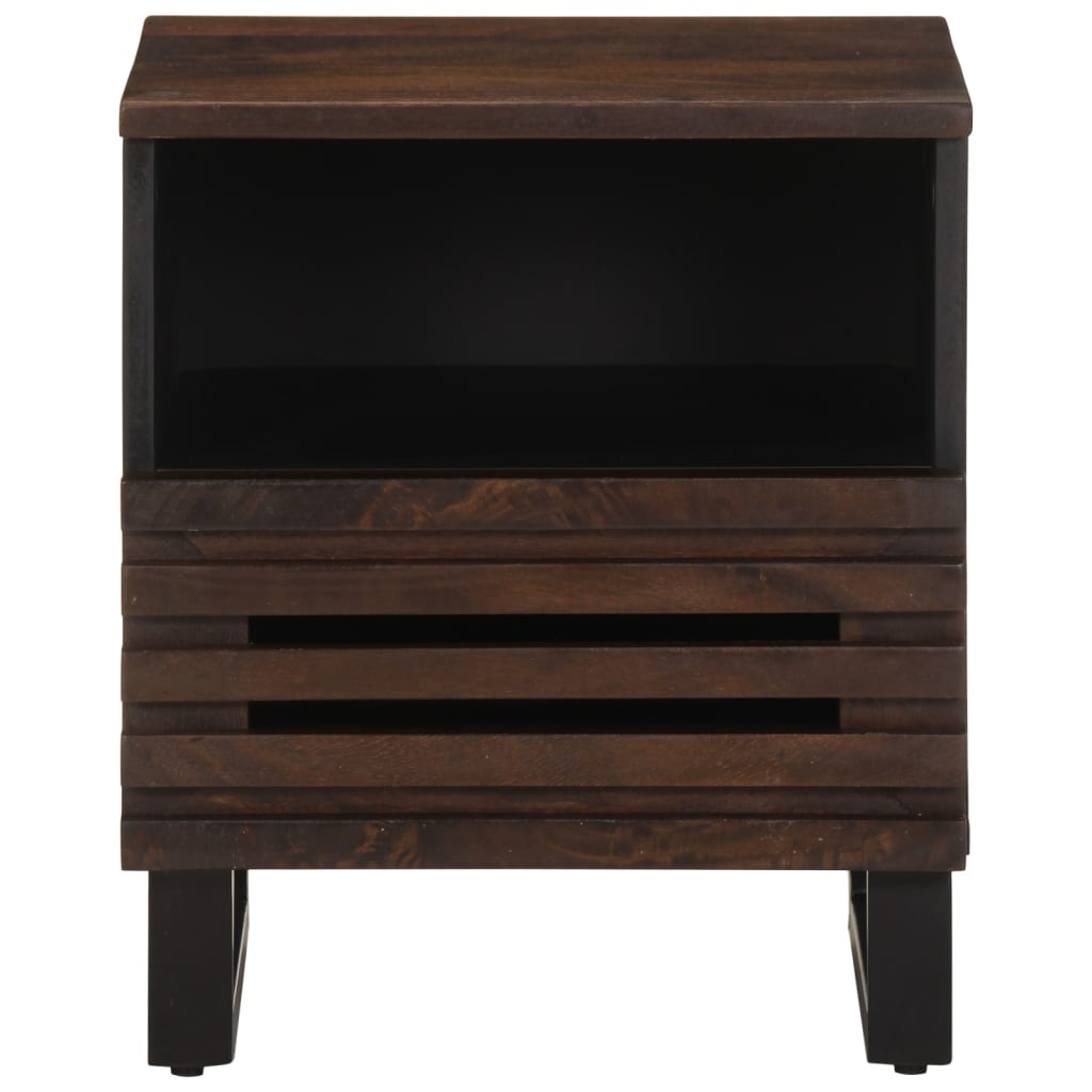 Table de chevet 40x34x46 cm bois de manguier massif - XIOS