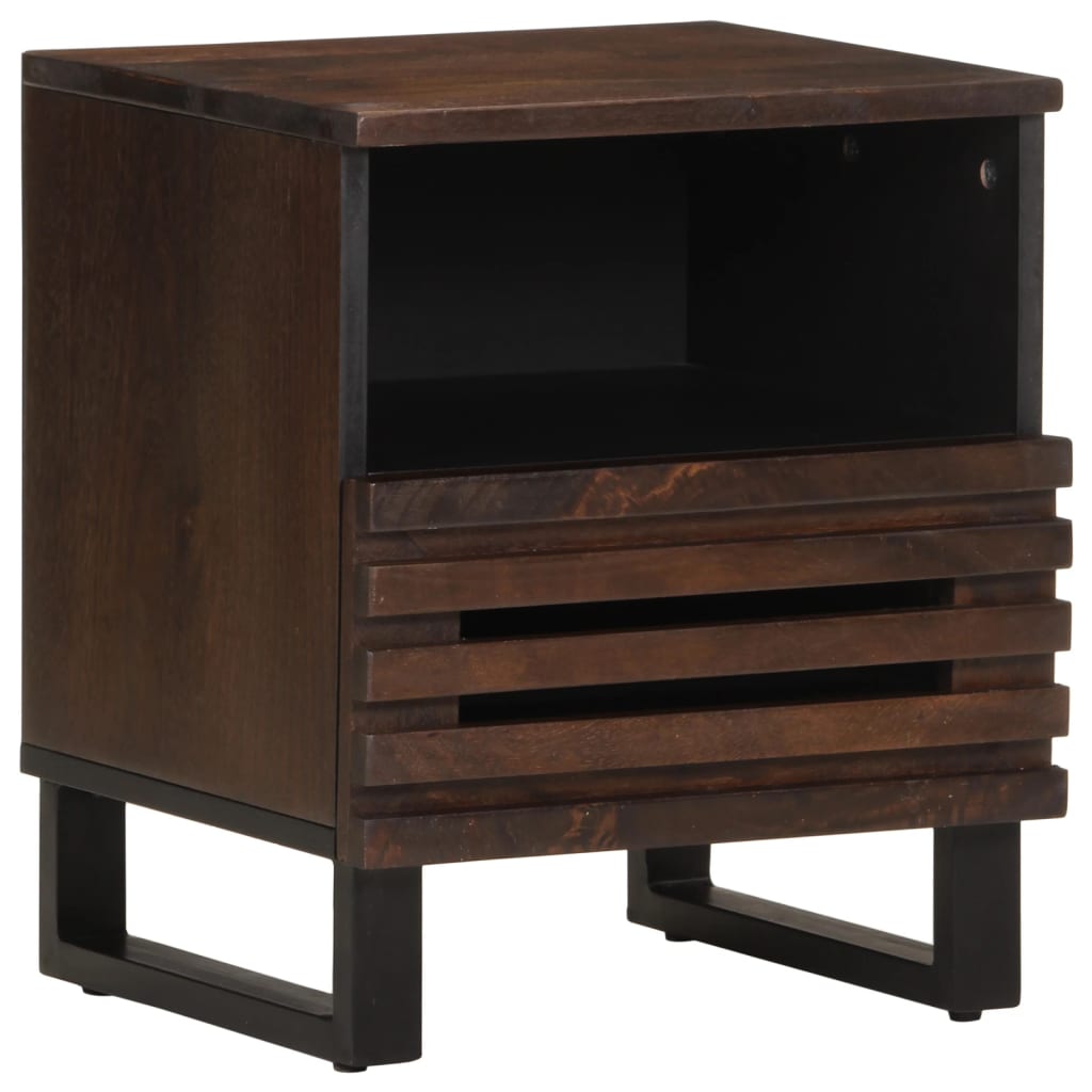 Tables de chevet 2 pcs 40x34x46 cm bois de manguier massif - XIOS