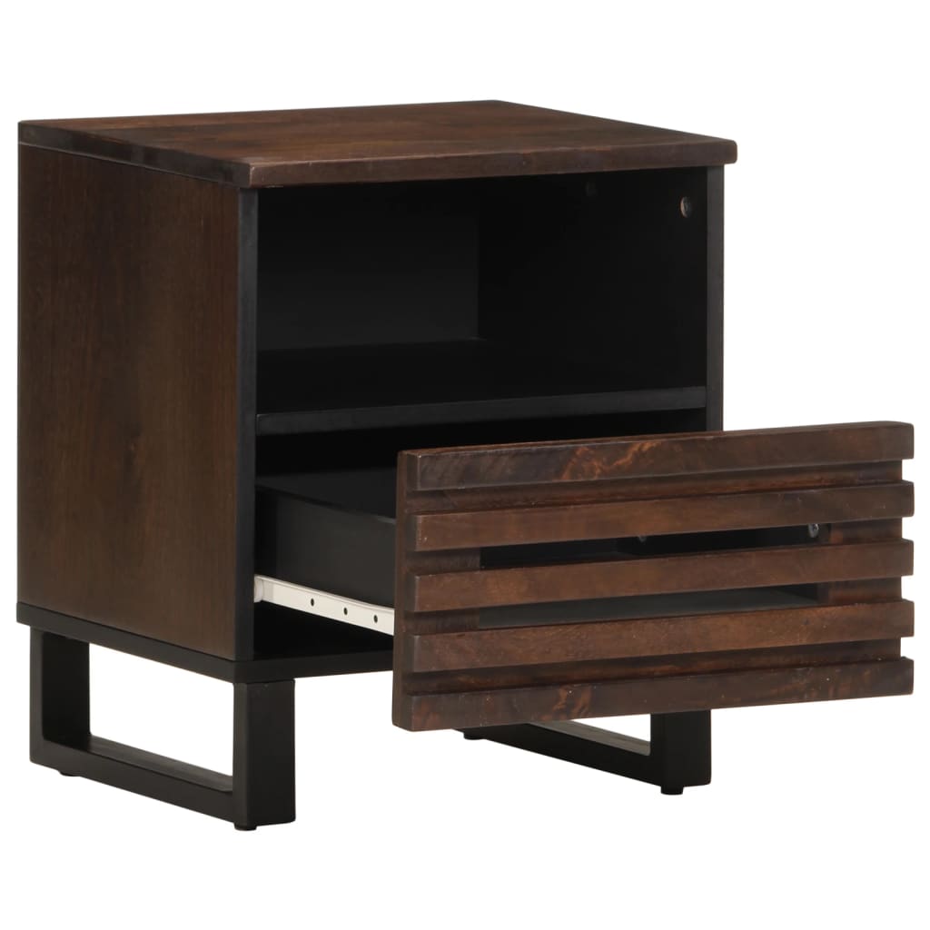 Tables de chevet 2 pcs 40x34x46 cm bois de manguier massif - XIOS