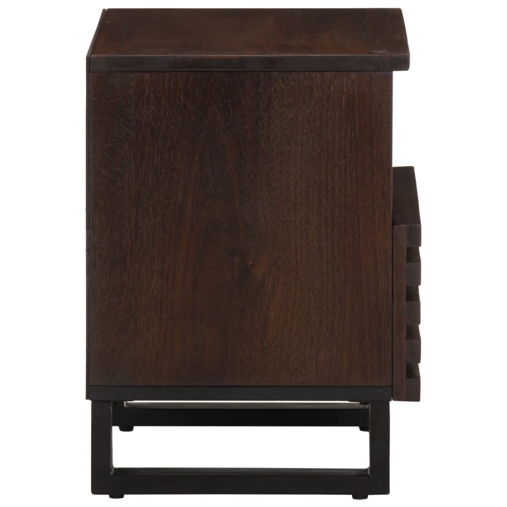 Tables de chevet 2 pcs 40x34x46 cm bois de manguier massif - XIOS
