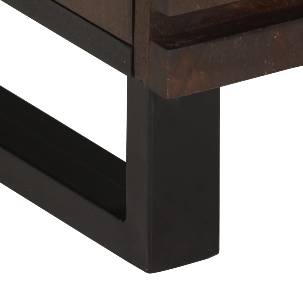 Tables de chevet 2 pcs 40x34x46 cm bois de manguier massif - XIOS